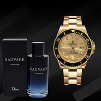 Reloj Rolex® Submariner + Perfume Sauvage Dior