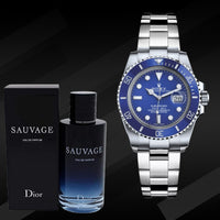 Reloj Rolex® Submariner + Perfume Sauvage Dior