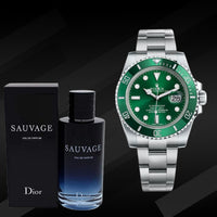 Reloj Rolex® Submariner + Perfume Sauvage Dior