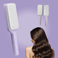 Ovéla® Cepillo para el Cabello Retráctil y Auto Limpiante