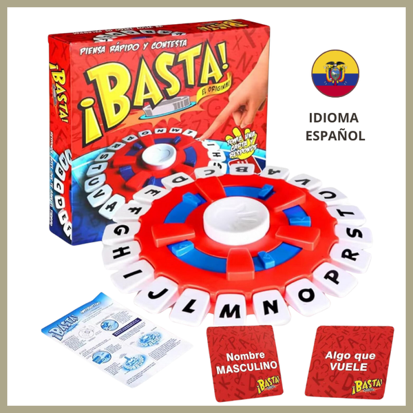Basta® Juego de Mesa Piensa Rápido y Contesta - Idioma Español