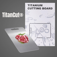 TitanCut® Tabla de picar 100% en Titanio antibacterial