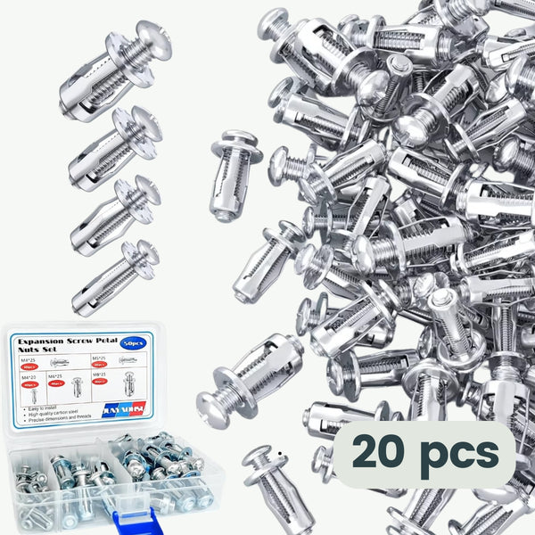 Locket® Kit de Tornillos de Expansión de Metal x20