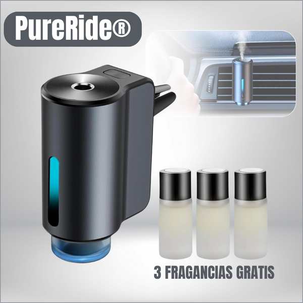 PureRide® Difusor de Auto Inteligente + 3 Fragancias Gratis