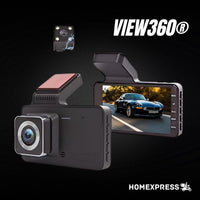 View360® Dash Cam para Auto + Cámara Trasera gratis