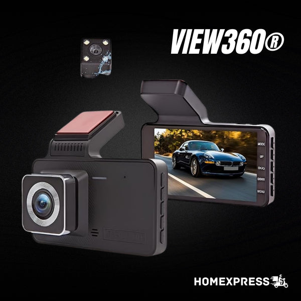 View360® Dash Cam para Auto + Cámara Trasera gratis
