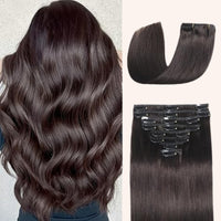 Lushen® Extensiones de Cabello Natural con Sistema de clip