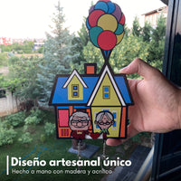 Cloudy® Llaveros de Up en Madera + Portallaves de Casa Gratis