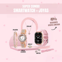 Set 6 en 1 de Smartwatch A58 Plus