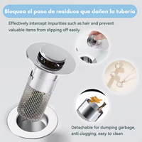 DrainMaster™ Tapón Anti-Obstrucción con Filtro Incorporado 2x1