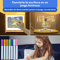 LumiPad® Pizarra LED De Aprendizaje + Marcadores Gratis