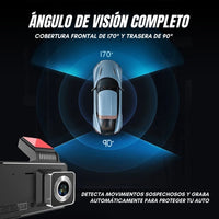 View360® Dash Cam para Auto + Cámara Trasera gratis