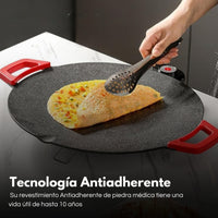 Grillux® Parrilla eléctrica Antiadherente Con 5 Niveles de Calor