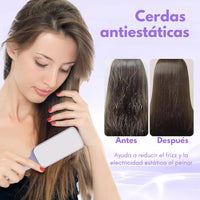 Ovéla® Cepillo para el Cabello Retráctil y Auto Limpiante