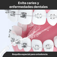 MAKJUNS® Irrigador Dental Ortodoncia+ Kit de 4 Accesorios Gratis