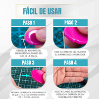 Needler® Kit de Enhebradores de Aguja x10