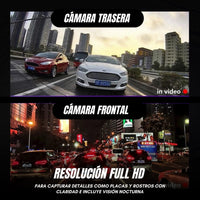 View360® Dash Cam para Auto + Cámara Trasera gratis