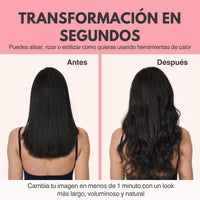 Lushen® Extensiones de Cabello Natural con Sistema de clip