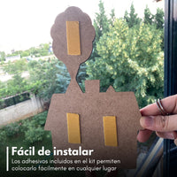Cloudy® Llaveros de Up en Madera + Portallaves de Casa Gratis