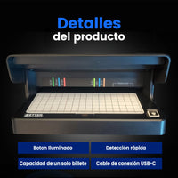 Validor® Detector de Billetes Falsos con Luz UV
