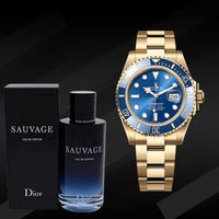 Reloj Rolex® Submariner + Perfume Sauvage Dior