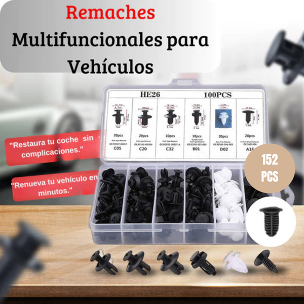 UltraGrip™ Kit de 152 Clips para Tapicería y Guardabarros