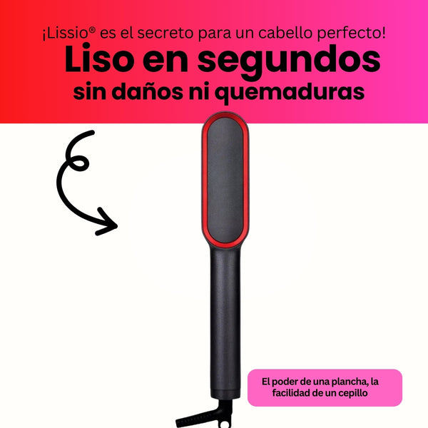Lissio® Cepillo Alisador Iónico para Cabello