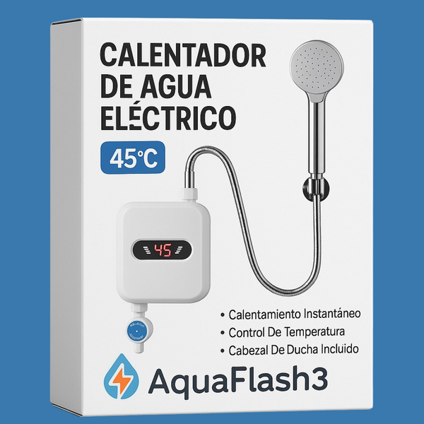 CALENTADOR DE DUCHA + CABEZAL DE ALTA PRESION