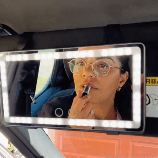 Glowin® Espejo Tocador con Luces LED para Carro – Homexpress