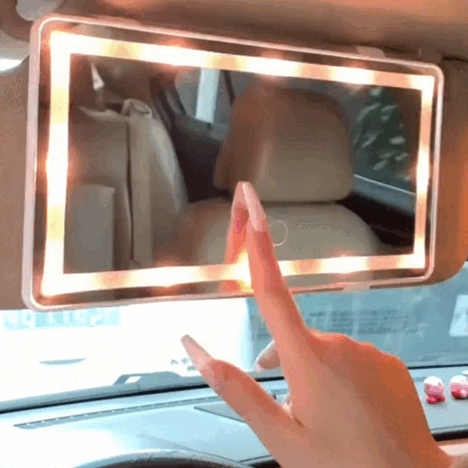 Glowin® Espejo Tocador con Luces LED para Carro – Homexpress