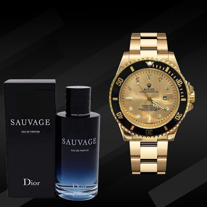 Reloj Rolex® Submariner + Perfume Sauvage Dior