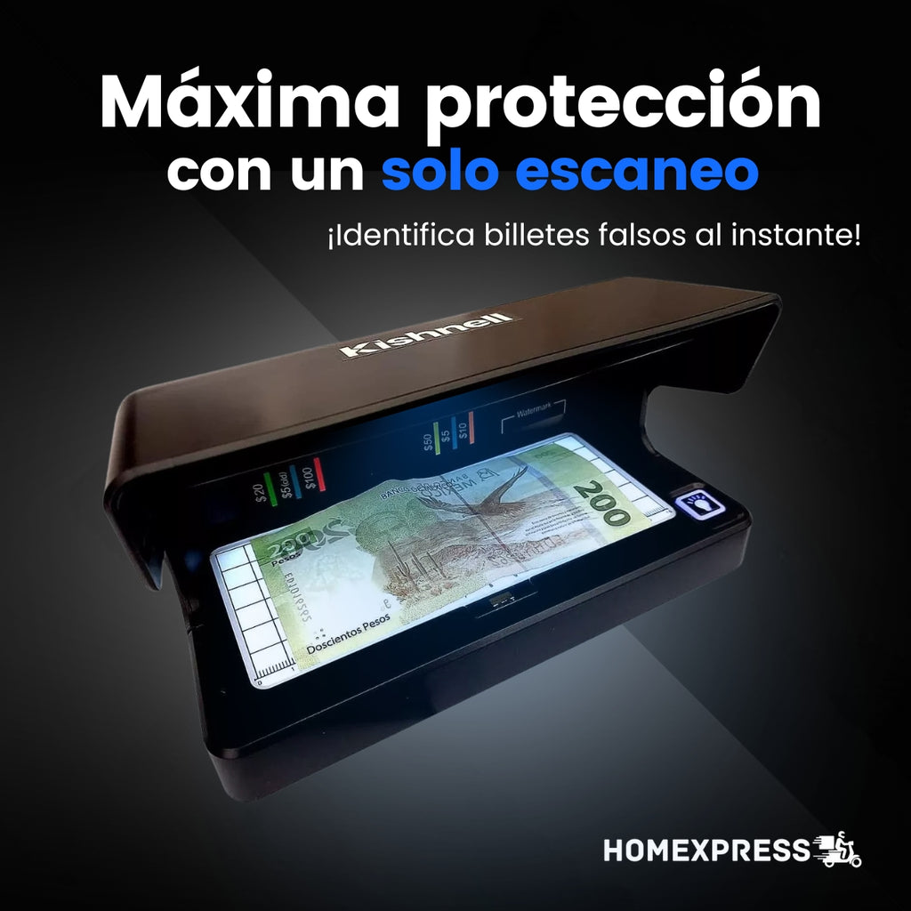 Validor® Detector de Billetes Falsos con Luz UV – Homexpress