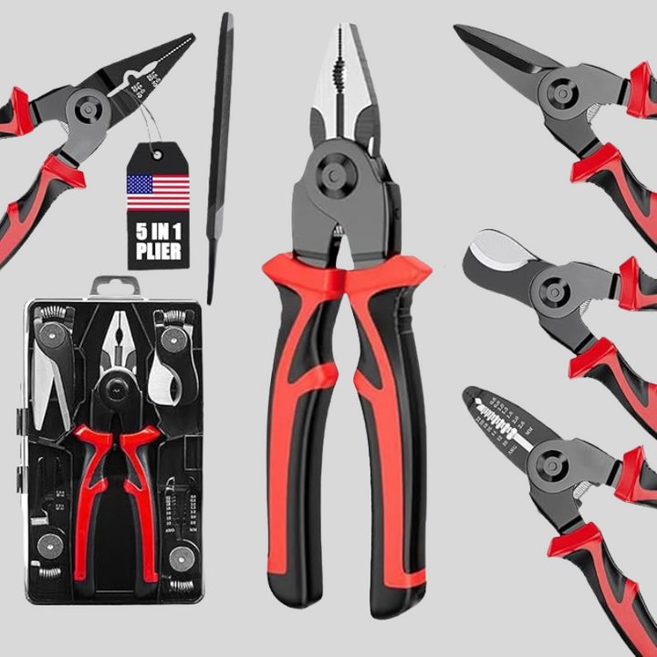ElectroMax® Kit de Alicates Multiusos 5 en 1 + Estuche Gratis