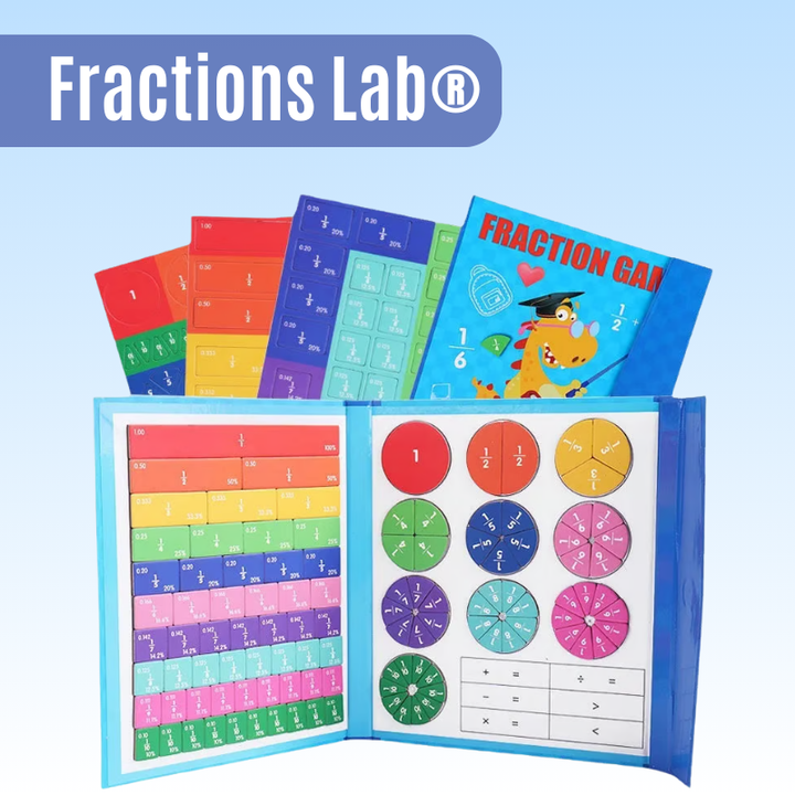Fractions Lab® Libro Montessori Magnético de Matemáticas