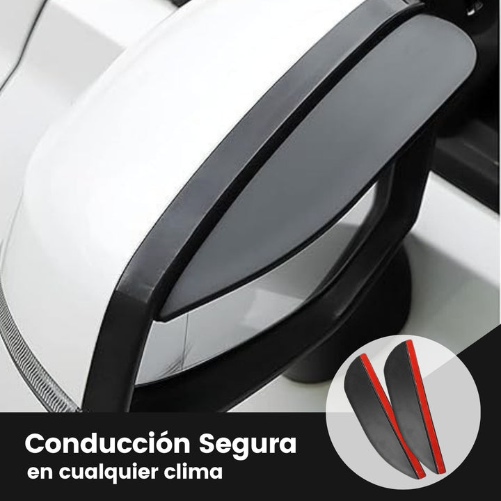 Droplex® Kit de Protectores de Lluvia para Retrovisor de Auto