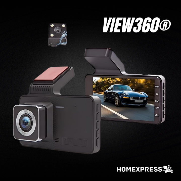 View360® Dash Cam para Auto + Cámara Trasera gratis
