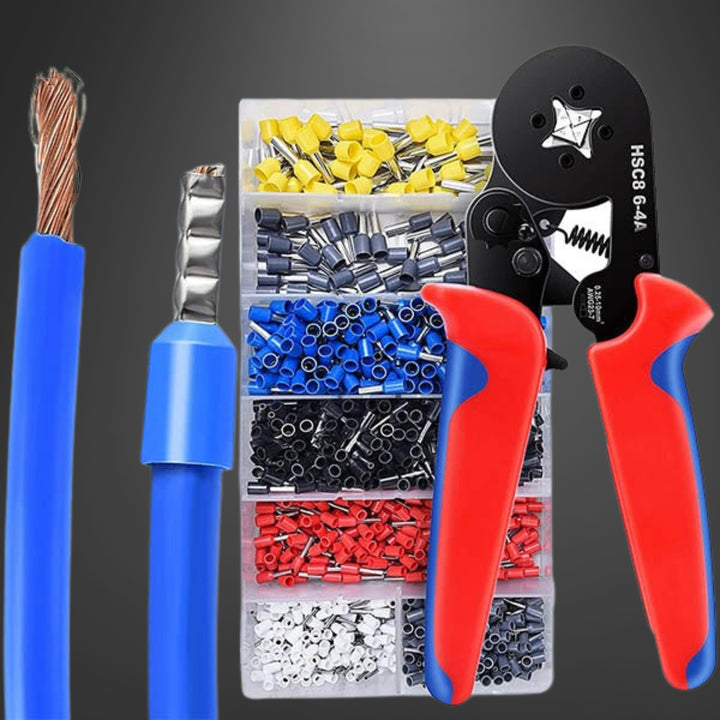 Hexon®  Kit de herramientas de crimpado + 1200 piezas gratis