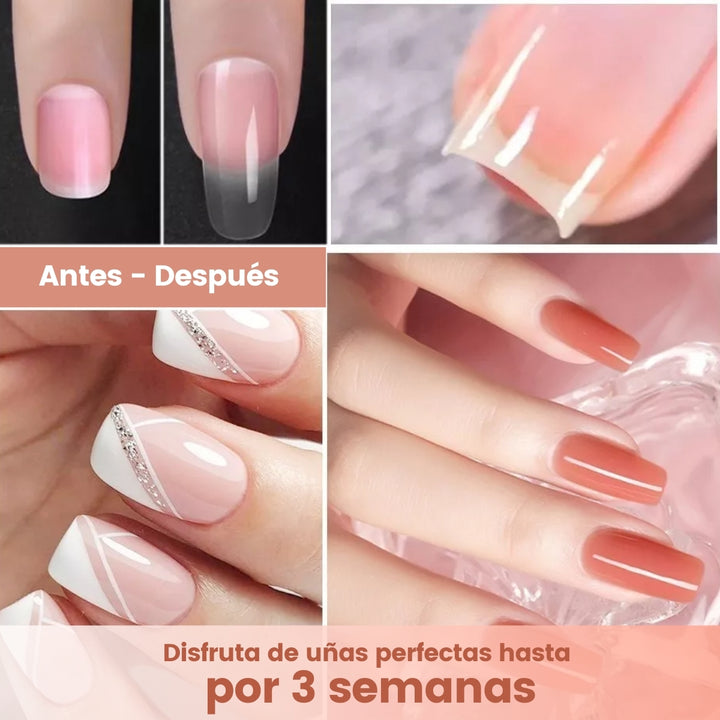 Unelle® Kit de Polygel con 3 Tonos + Lampara UV Gratis