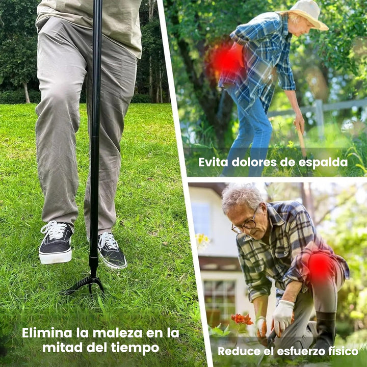 Weedex® Extractor de Maleza con Sistema de 4 Garras