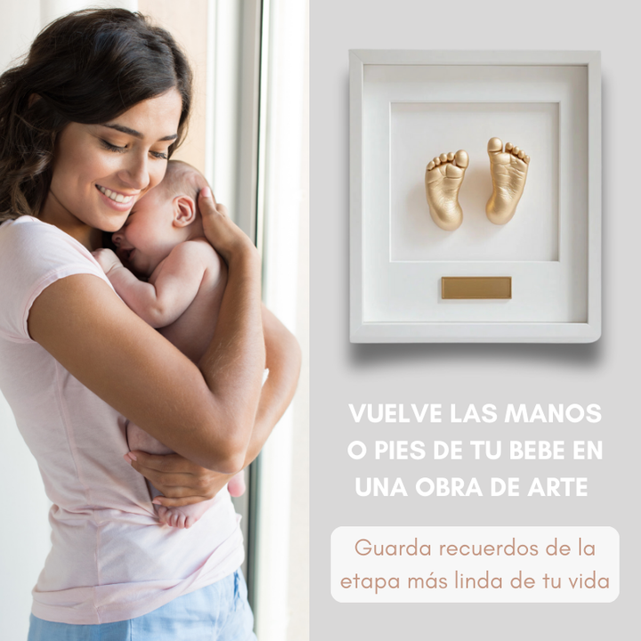 LittlePrints® Kit de molde para Bebés + Cuadro GRATIS