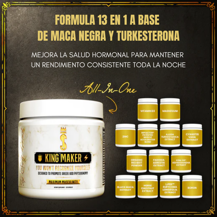 King Maker® Suplemento para Hombres 13 en 1 X 120 cápsulas c/u