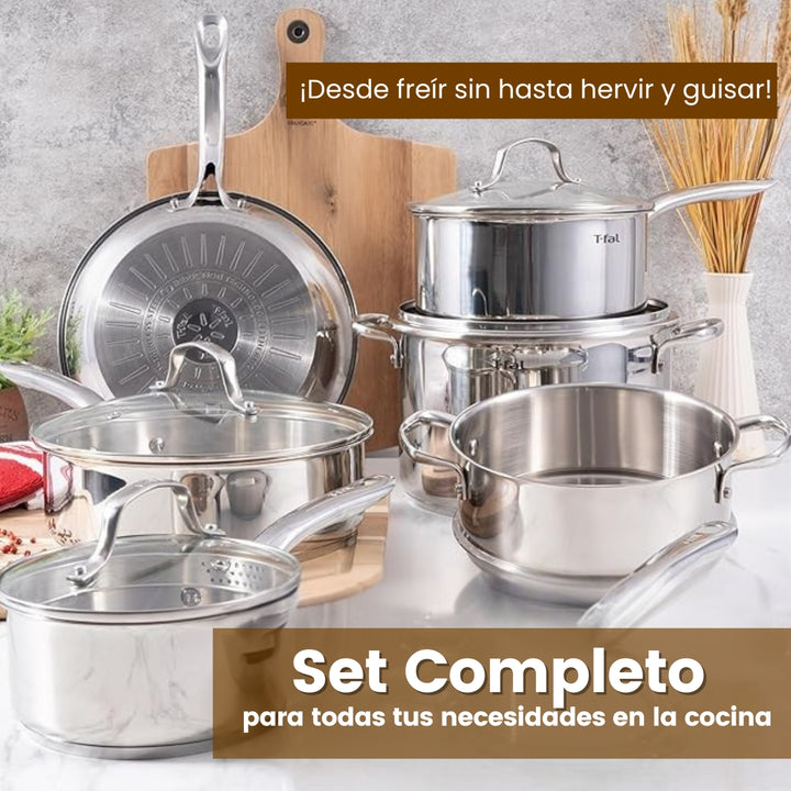 MasterPot® Set de Ollas Premium en Acero Inoxidable x12 Piezas