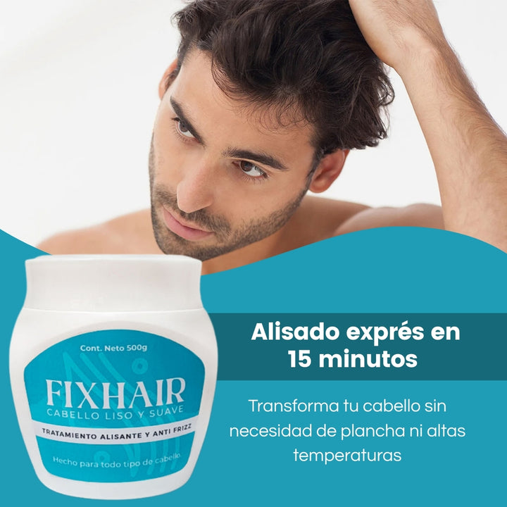 FIXHAIR® Crema de Queratina Alisadora y Anti Frizz