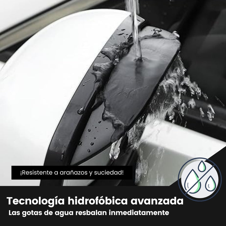 Droplex® Kit de Protectores de Lluvia para Retrovisor de Auto