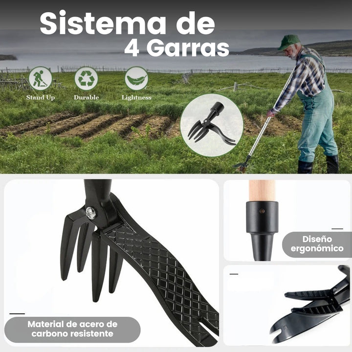 Weedex® Extractor de Maleza con Sistema de 4 Garras