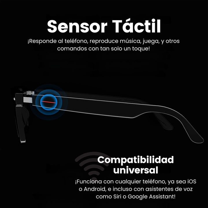 EchoX® Gafas Inteligentes con Bluetooth 2.0