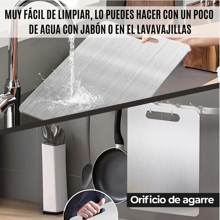 TitanCut® Tabla de picar 100% en Titanio antibacterial