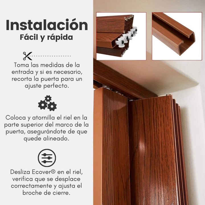 Ecover® Puerta Plegable Tipo Acordeón PVC