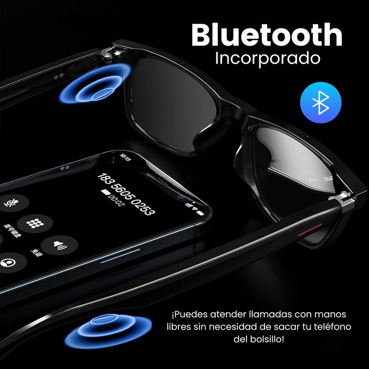 EchoX® Gafas Inteligentes con Bluetooth 2.0