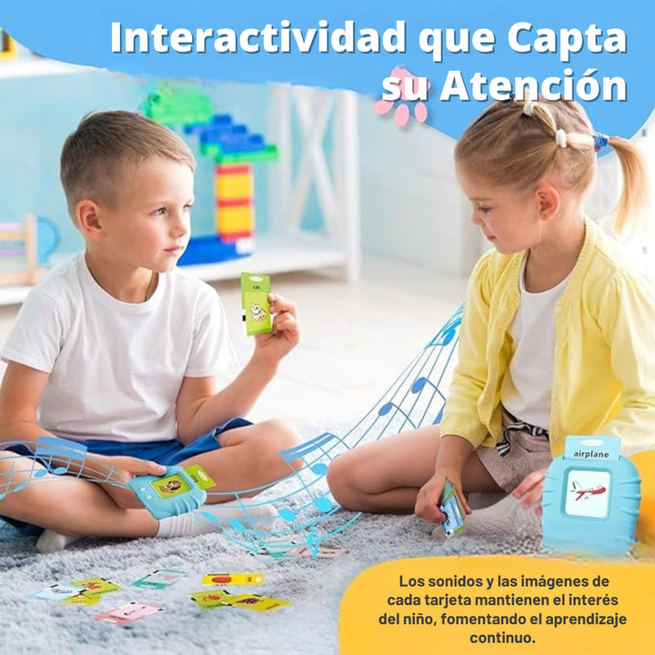 Vocaboo® Dispositivo de Aprendizaje Montessori + 248 Cartas